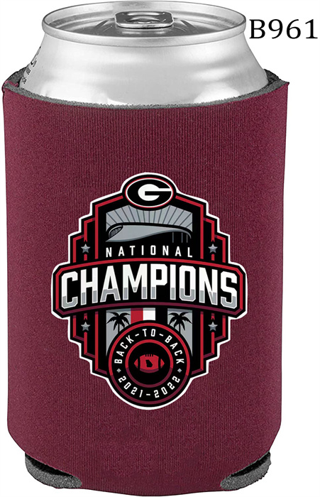 Georgia Bulldogs Burgundy 2022 National Champions Can Coolers B961